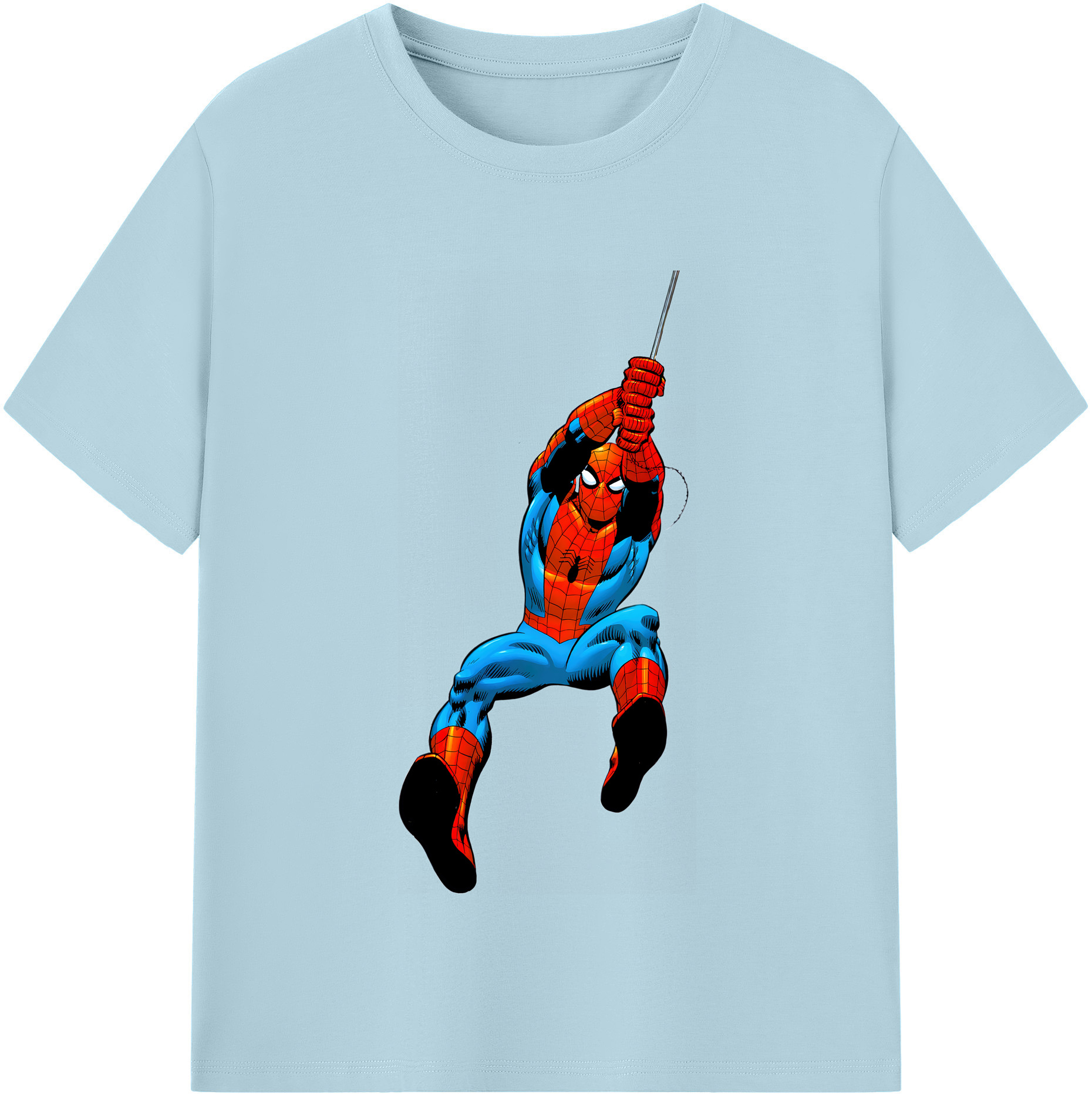 （画像用） Spider Man スパイダーマン 綿100％半袖Tシャツ（フロントプリント）